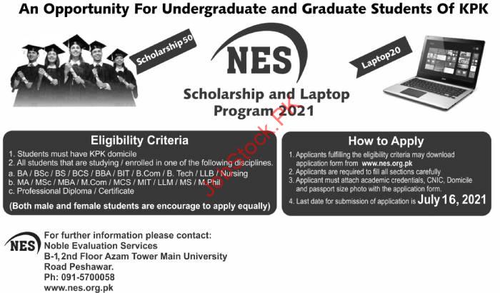 Latest Www.nes.org.pk Scholarship Advertisement