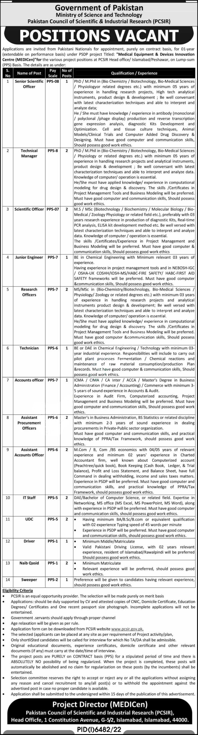 Ministry Of Science And Technology Most Jobs Ad 2023