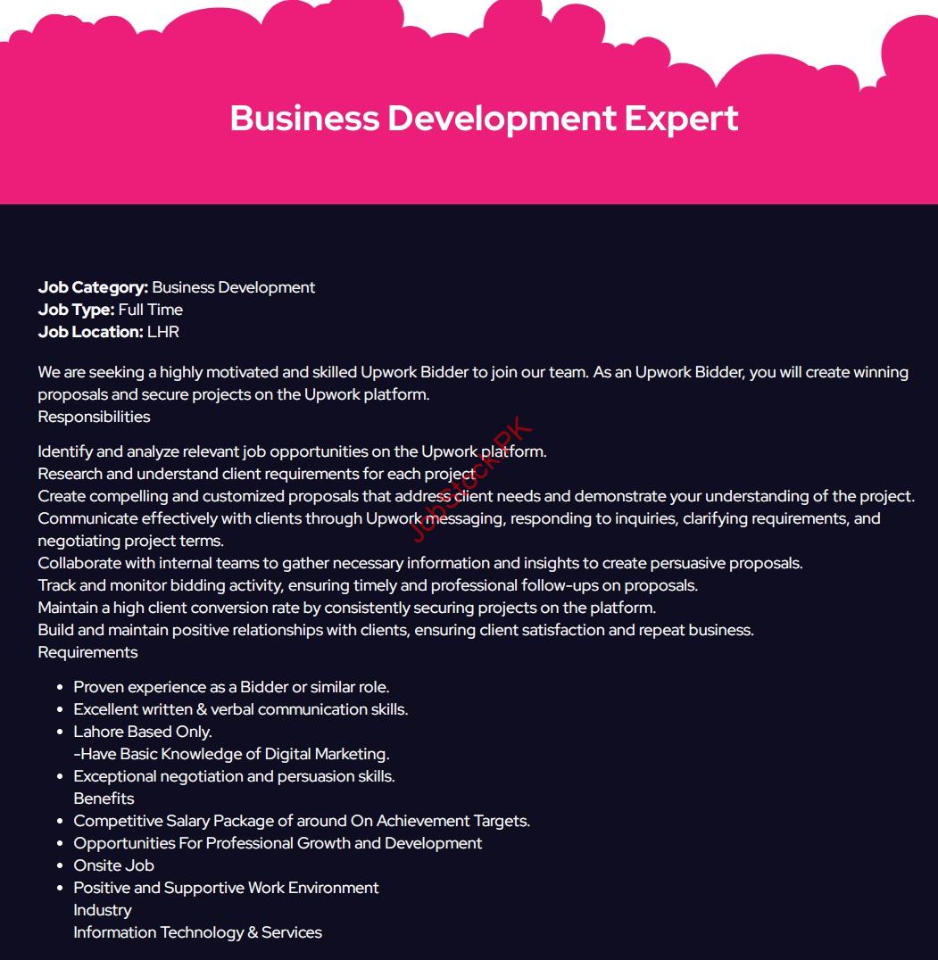 Business Development Expert job at Speakeasy Marketing