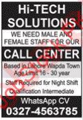 Hi Tech Solutions Lahore Job 2024