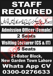 Latest Private College Lahore Jobs 2024