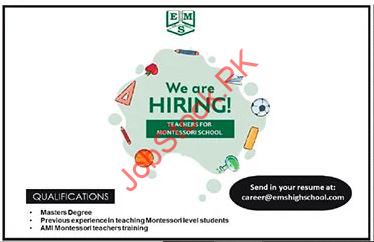 Montessori School Teacher jobs at EMS High School Islamabad