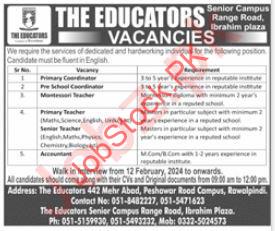 The Educators Islamabad Jobs 2024